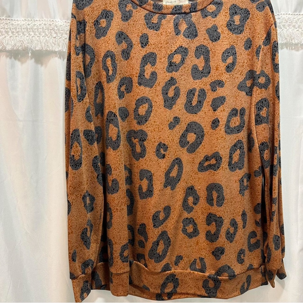 Peach Perfect Cheetah long sleeve shirt